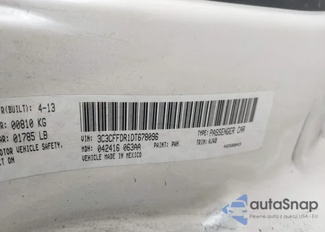 2013 Fiat 500C Pop from USA, damaged, VIN 3C3CFFDR1DT678096